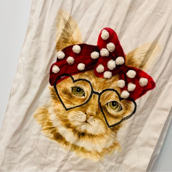 NWT Domain Cat glasses table runner 14 X 72 - Picture 8 of 8